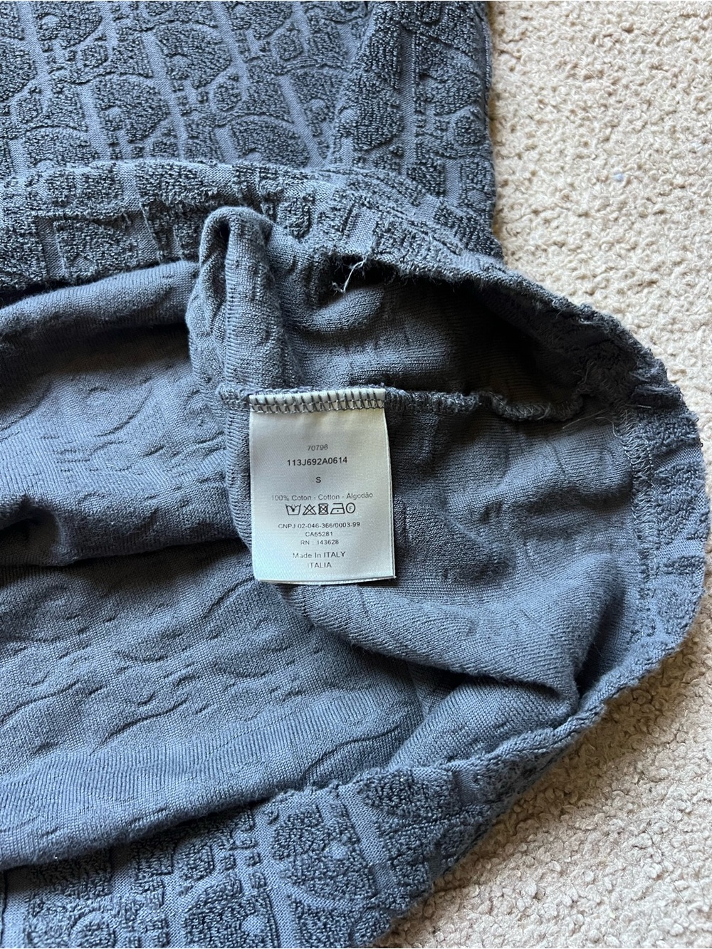 Dior Men’s Gray Monogram Crewneck Sweater - Picture 8 of 10